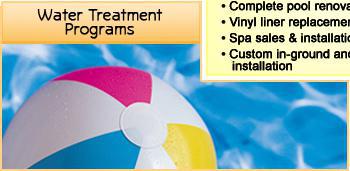 Water Treatment Programs - Winner of the BBB Torch Award for Marketplace Ethics. Serving the Valley for 58 years. Complete pool renovations. Vinyl liner replacement. Spa sales & installation. Custom in-ground and vinyl pool installation.