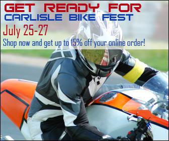 Get ready for Carlisle Bike Fest July 25-27. Shop now and get up to 15 percent off your online order!