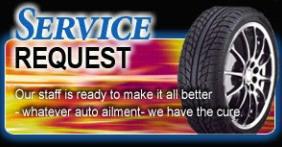 Service request! Our staff is ready to make it all better—whatever auto ailment, we have the cure.