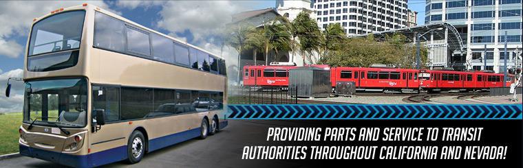 Providing parts and service to transit authorities throughout California and Nevada.