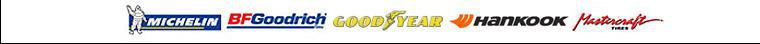 We proudly carry products from Michelin, BFGoodrich, Goodyear, Hankook, and Mastercraft.