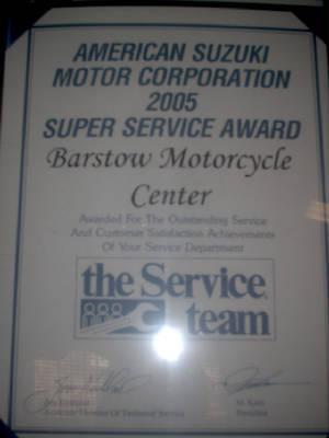 2005 Cutting Edge Super Service Award
