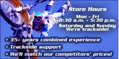 35+ years combined experience. Trackside support. We'll match our competitors' prices!