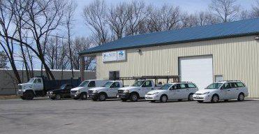 DesRochers Backyard Pools Service Trucks