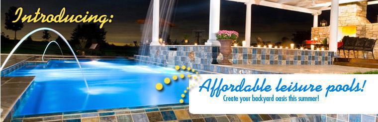 Create your backyard oasis with an affordable leisure pool.