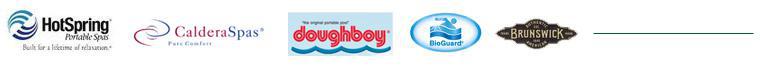 We proudly carry products from HotSpring, Caldera Spas, Doughboy, BioGuard, and Brunswick.