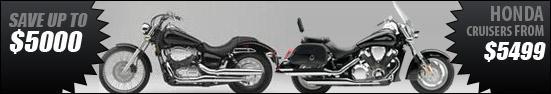 Honda Cruisers from $5499!