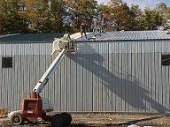 Working on the roof
