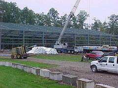Materials being delivered