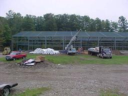 Materials being delivered