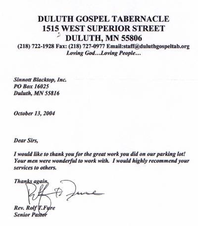 Commercial Testimonials