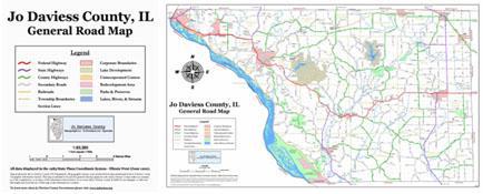 Jo Daviess Country General Road Map