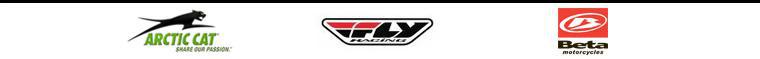 We carry products from Arctic Cat, Fly Racing, AMS, MSR, and Mirage.