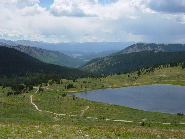 Taylor Lake and valley from Taylor Pass - Thursday