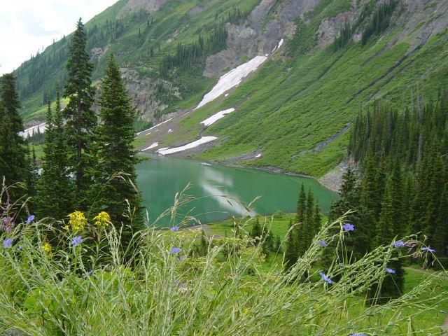 Emerald Lake - The road below was blocked by snow but passable - Wednesday
