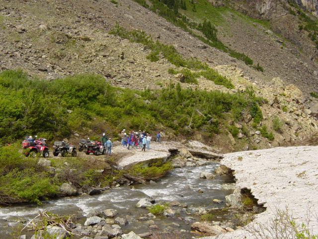 The entrance to Crystal River Canyon was still blocked by snow.