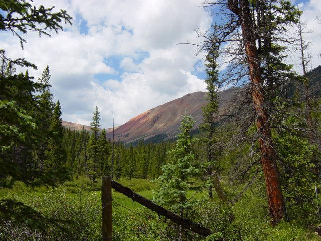Webster Pass, Red Cone on right