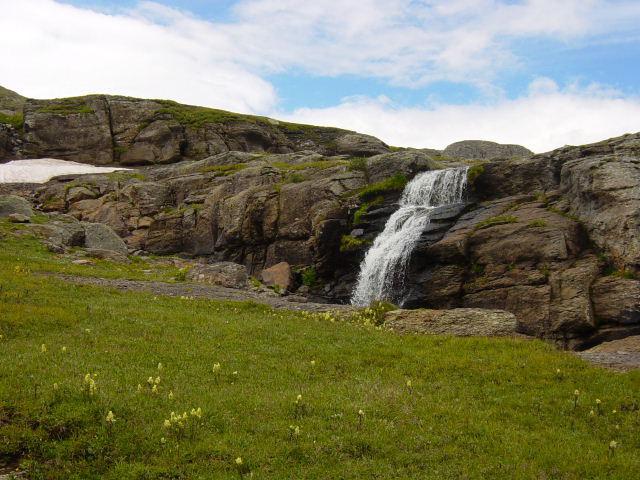 Waterfall above Mayflower Mine off Black Bear Road - Thursday