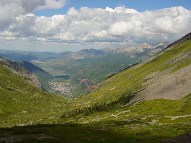 Telluride from Black Bear road - Thursday