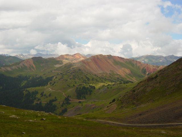 The Red Mountains / Corkscrew Gulch from Sunnyside Saddle - Tuesday
