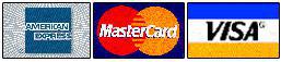 We Accept American Express, MasterCard, and Visa
