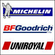 We carry Michelin, BFGoodrich, and Uniroyal.