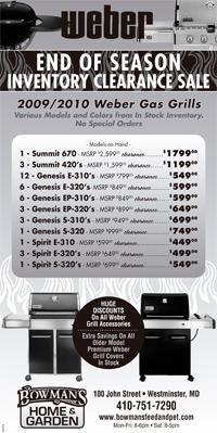 End of Season Inventory Clearance Sale