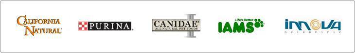 We carry California Natural, Purina, Canidae, IAMS, and Innova products.