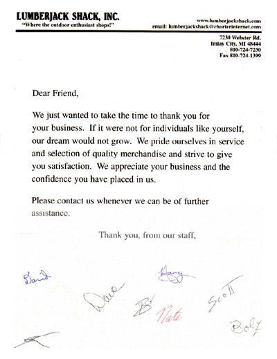 Thank you for your business!