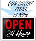Our online store is now open 24 hours.