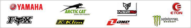 We carry products from Yamaha, Arctic Cat, E-TON America, PitsterPro, KLIM, Fox Racing, One Industries, and Monster Energy.