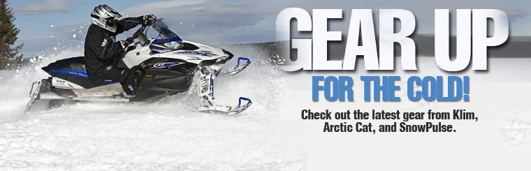 Gear up for the cold! Check out the latest gear from Klim, Arctic Cat, and SnowPulse.
