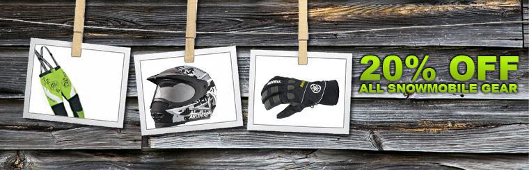 Take 20% off all snowmobile gear!