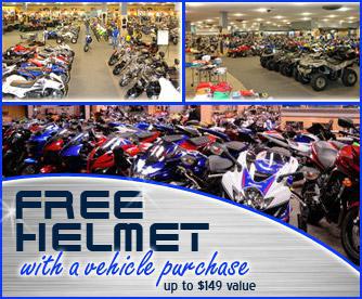 Free helmet with a vehicle purchase. Up to $149 value. Expires 5/03/08.