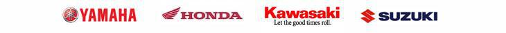 We carry products from Yamaha, Honda, Kawasaki, and Suzuki.