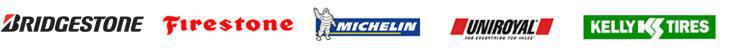 We proudly carry products from Bridgestone, Firestone, Michelin, Uniroyal, and Kelly.