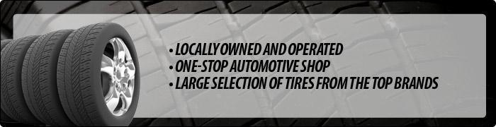 Ace Auto Repair & Tire is locally owned and operated. We are your one-stop automotive shop with a large selection of tires from the top brands.
