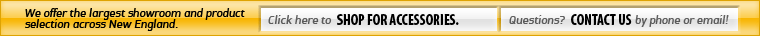 We offer the largest showroom and product selection across New England.