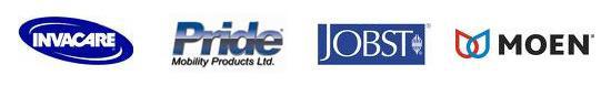 We carry products from Invacare, Pride Mobility Products, JOBST, and Moen.