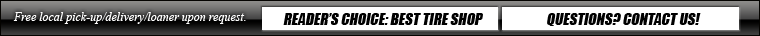 Free local pick-up/delivery/loaner upon request.