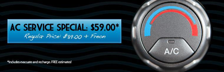 Air Conditioning Service Special: $59.00