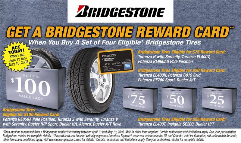 Bridgestone Reward Card Program