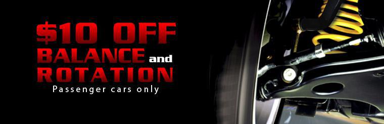 Click here to take $10 off your next tire rotation and balance.