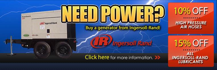 Need power? Buy a generator from Ingersoll-Rand. Click here for more information.