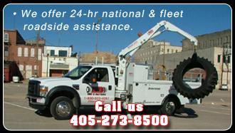 We offer 24-hr national & fleet roadside assistance. Call us at 405-273-8500.