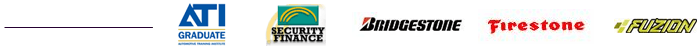 We carry products from Bridgestone, Firestone, and Fuzion.