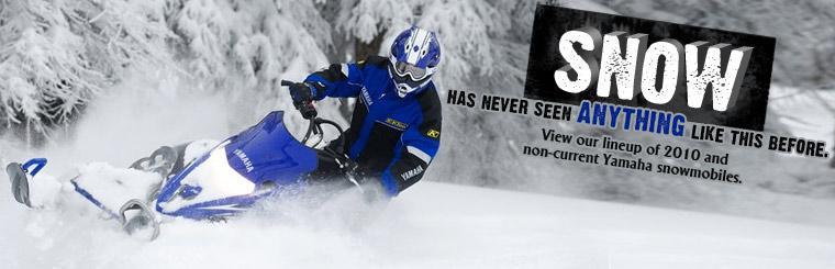 Snow has never seen anything like this before. View our full lineup of 2010 Yamaha snowmobiles.