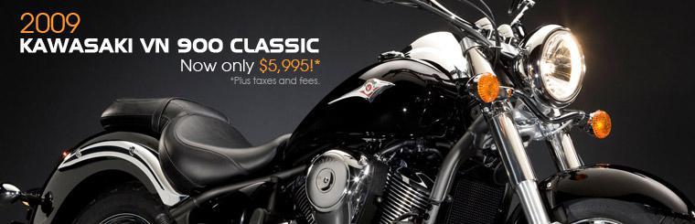 2009 Kawasaki VN 900 Classic: $5,995