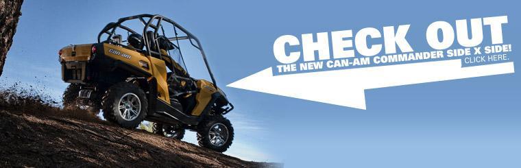 Click here to check out the new Can-Am Commander side x side!