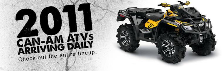 2011 Can-Am ATVs are arriving daily. Click here to check out the entire lineup.